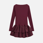 Vestido Elegante Babado Frida