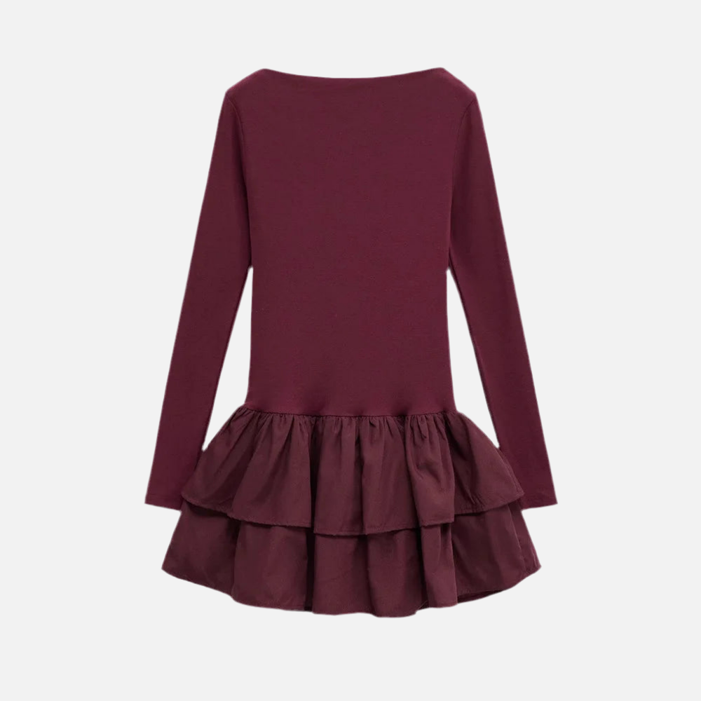 Vestido Elegante Babado Frida