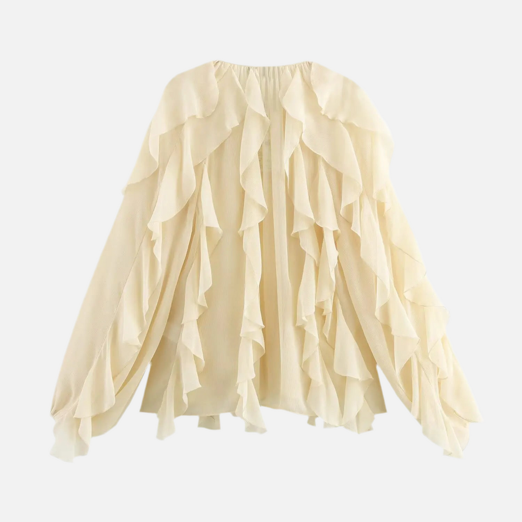 Camisa Elegante Babados Vívian