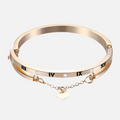 Bracelete Elegante Coração Romano