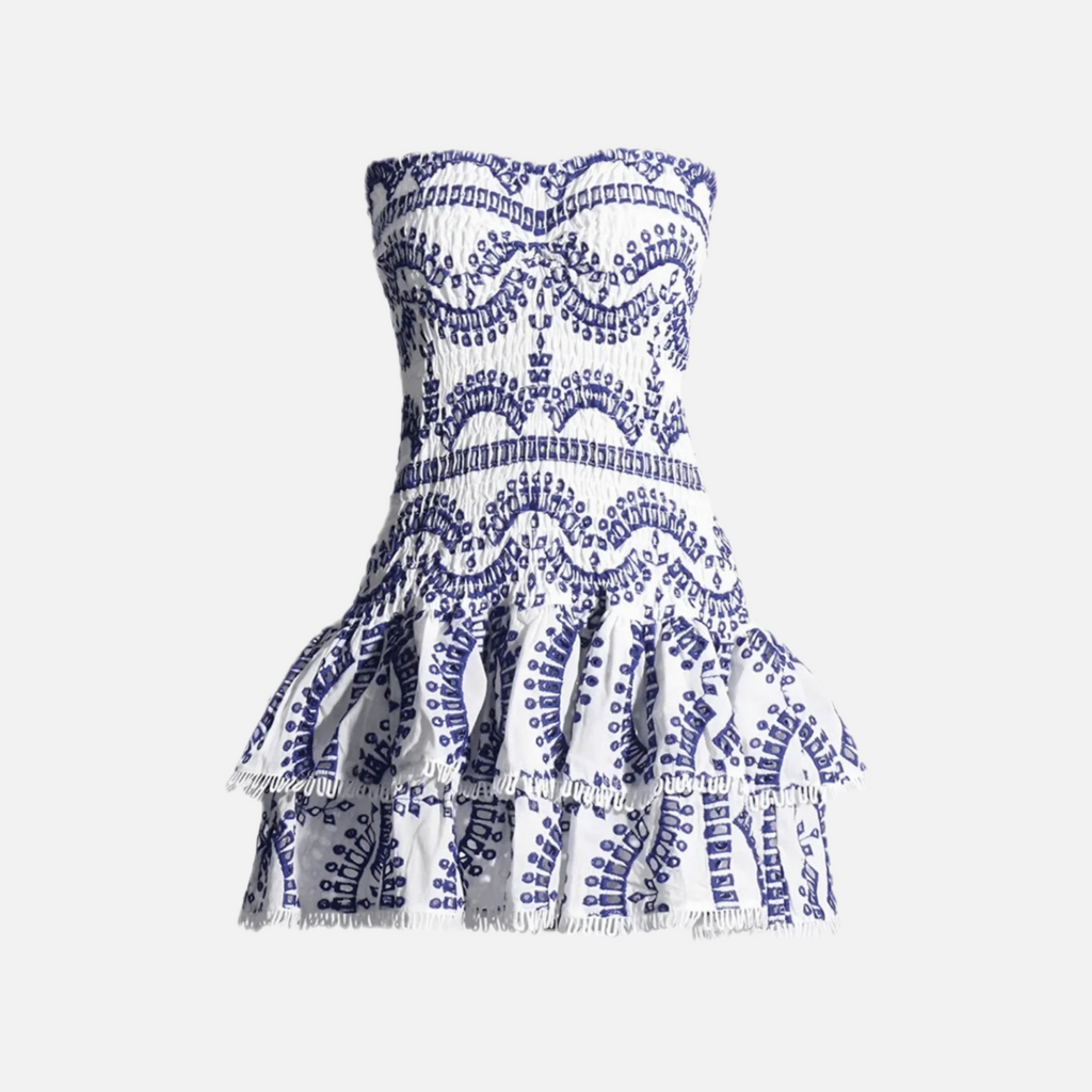 Vestido Elegante Blue Waves