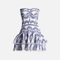 Vestido Elegante Blue Waves