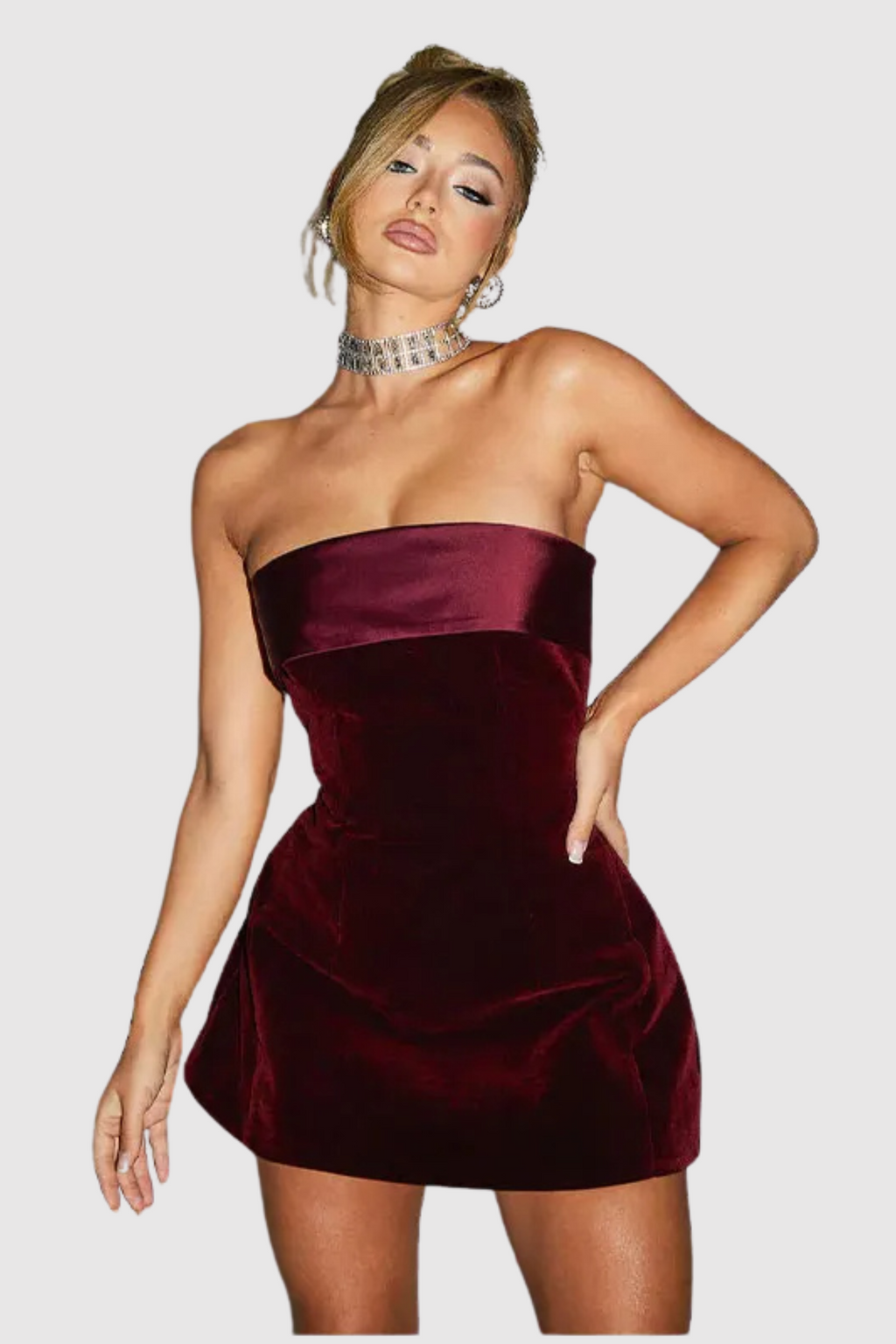 Vestido Curto Velvet Leticia