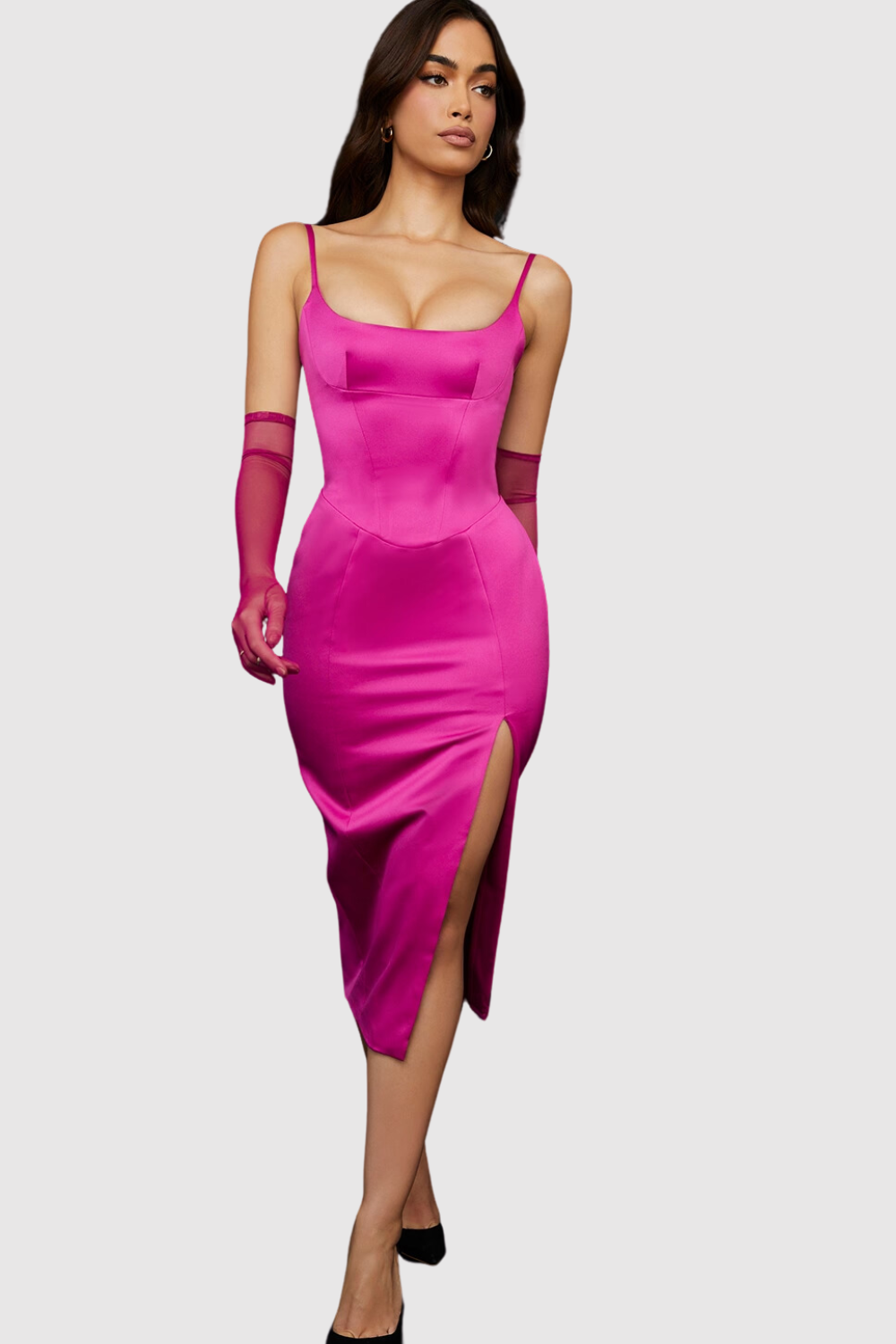 Vestido Médio Sheath Luna
