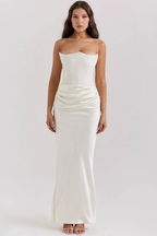 Vestido Longo Strapless Helena