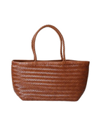 Bolsa Cestaria De Couro