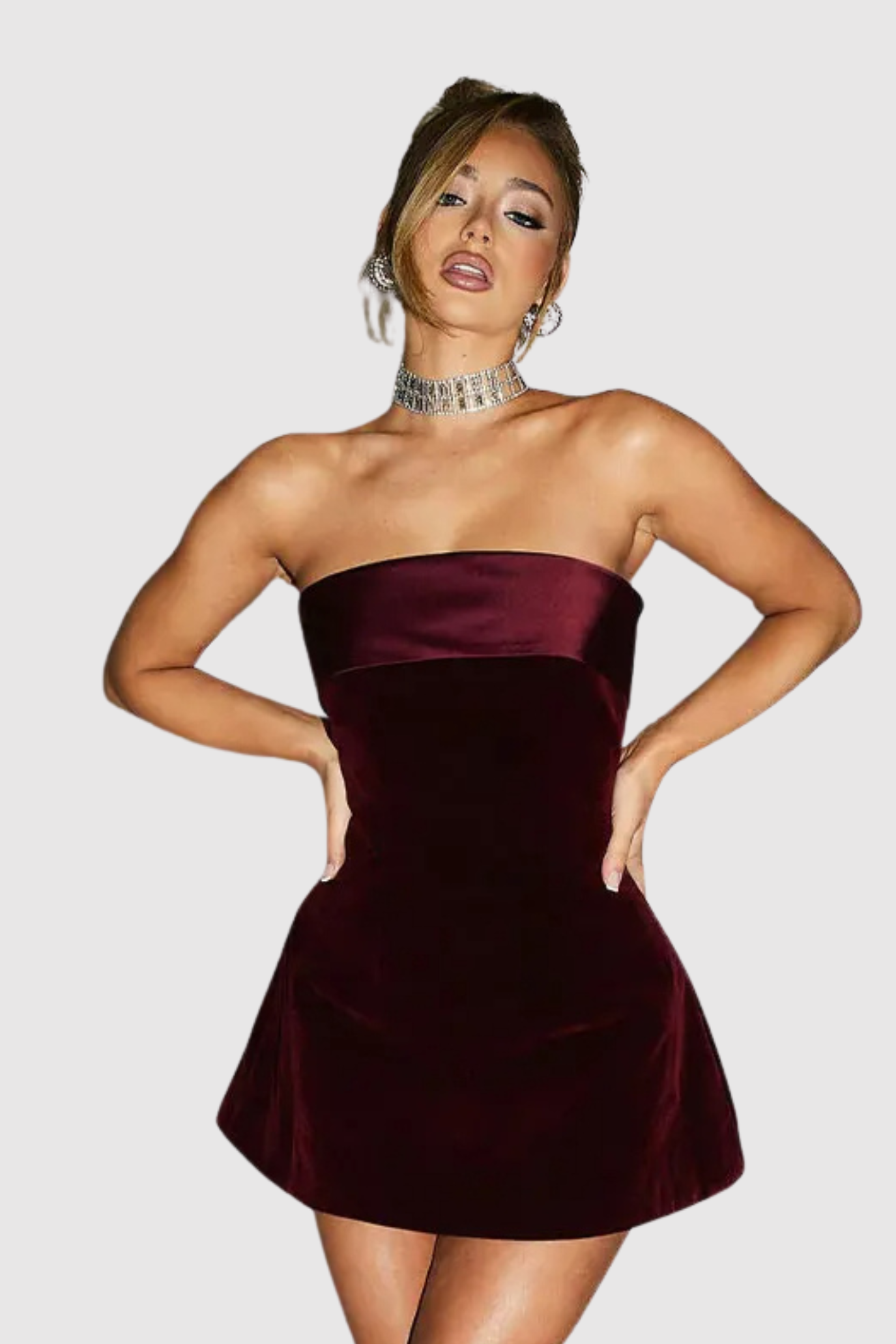 Vestido Curto Velvet Leticia