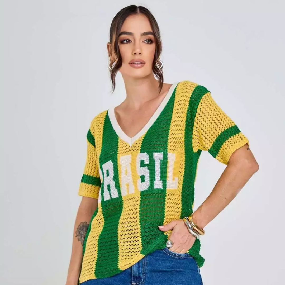Blusa Brasil Tricot Copa