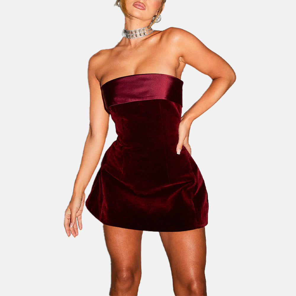 Vestido Elegante Veludo Ariana