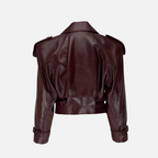 Jaqueta Elegante Couro Marjorie