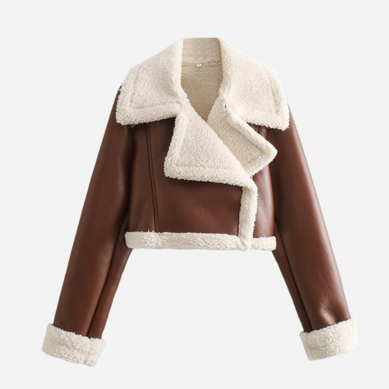 Jaqueta Elegante Cropped Pelinho