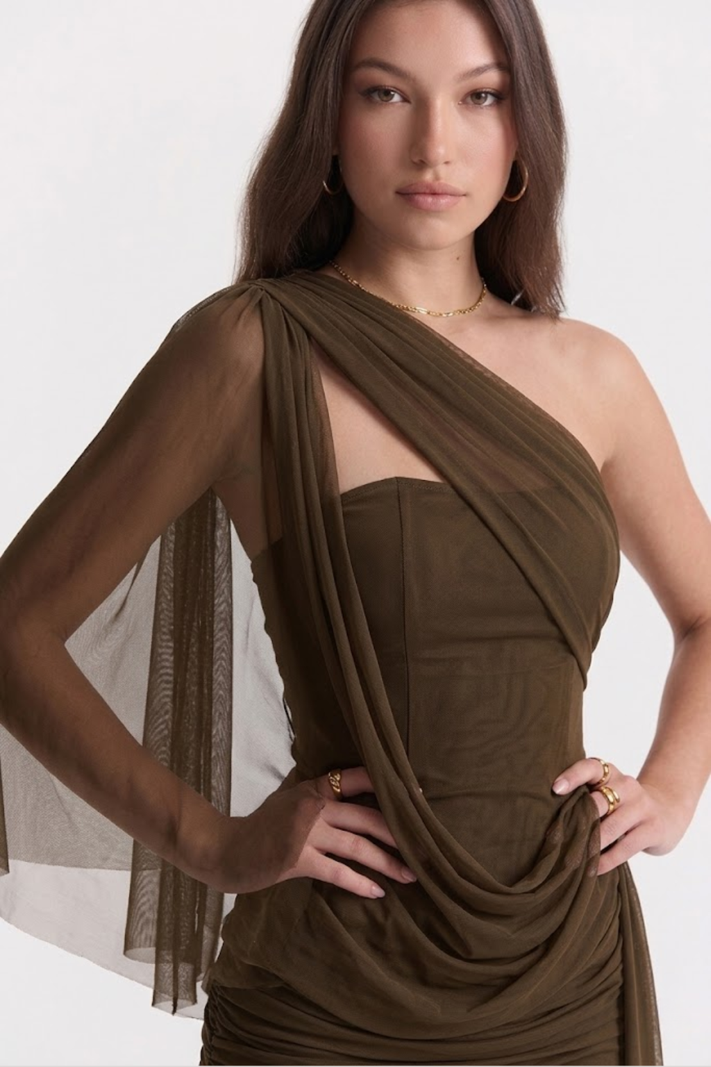 Vestido Curto Tule Marina