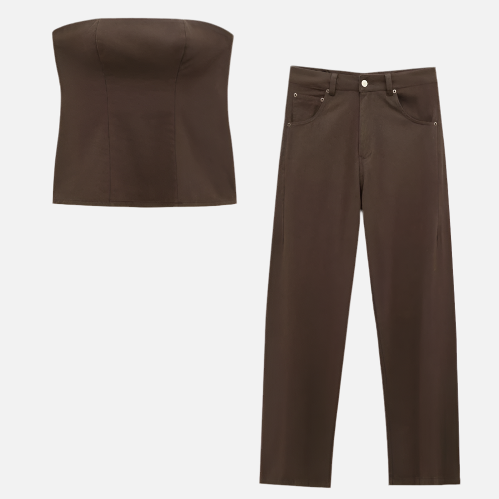 Conjunto Elegante Denim Bruna