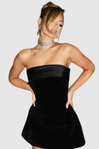 Vestido Curto Velvet Leticia