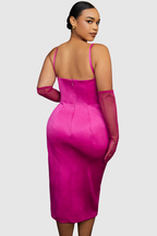 Vestido Médio Sheath Luna
