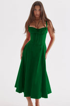 Vestido Médio Alcas Zara