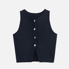 Top Elegante Tricô Lua