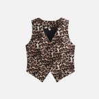 Blusa Elegante Colete Onça