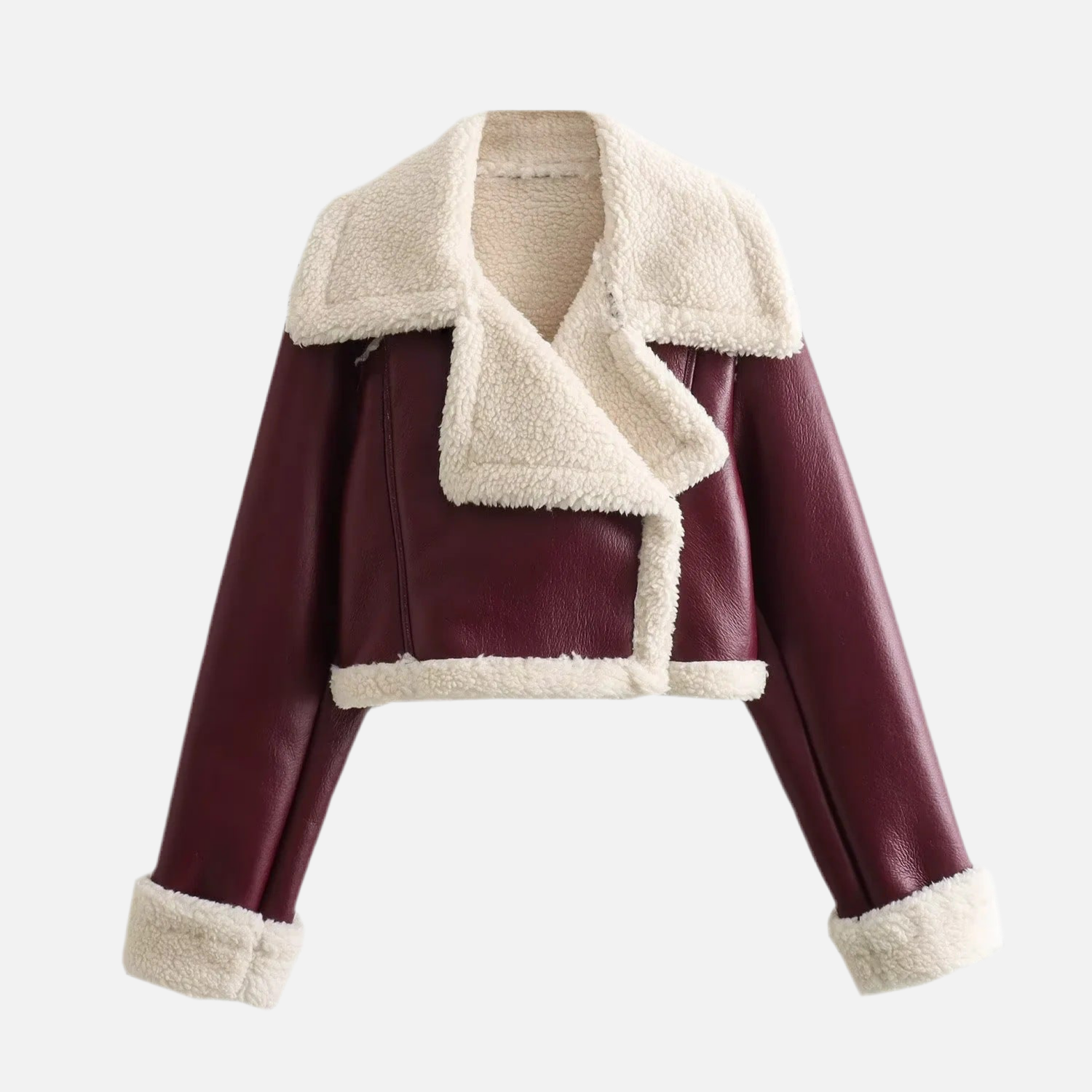 Jaqueta Elegante Cropped Pelinho