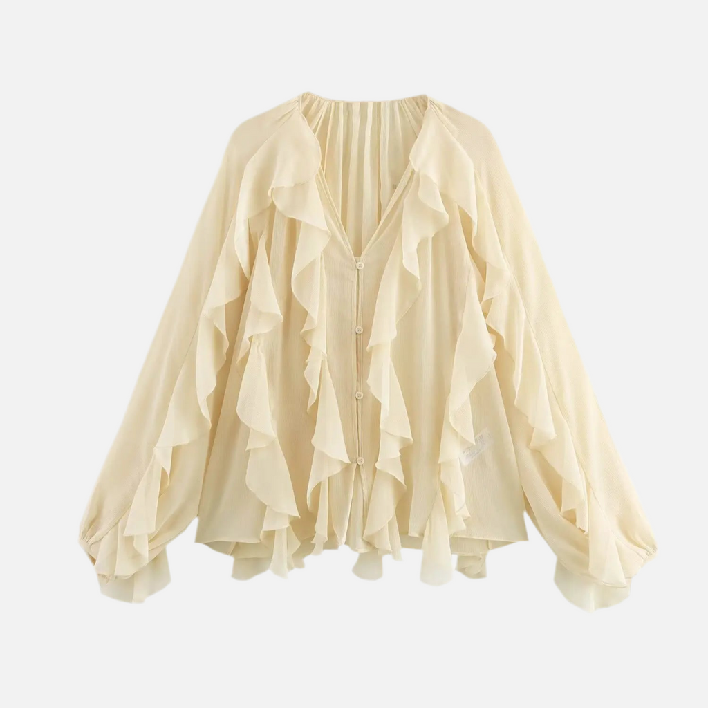 Camisa Elegante Babados Vívian