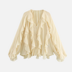 Camisa Elegante Babados Vívian