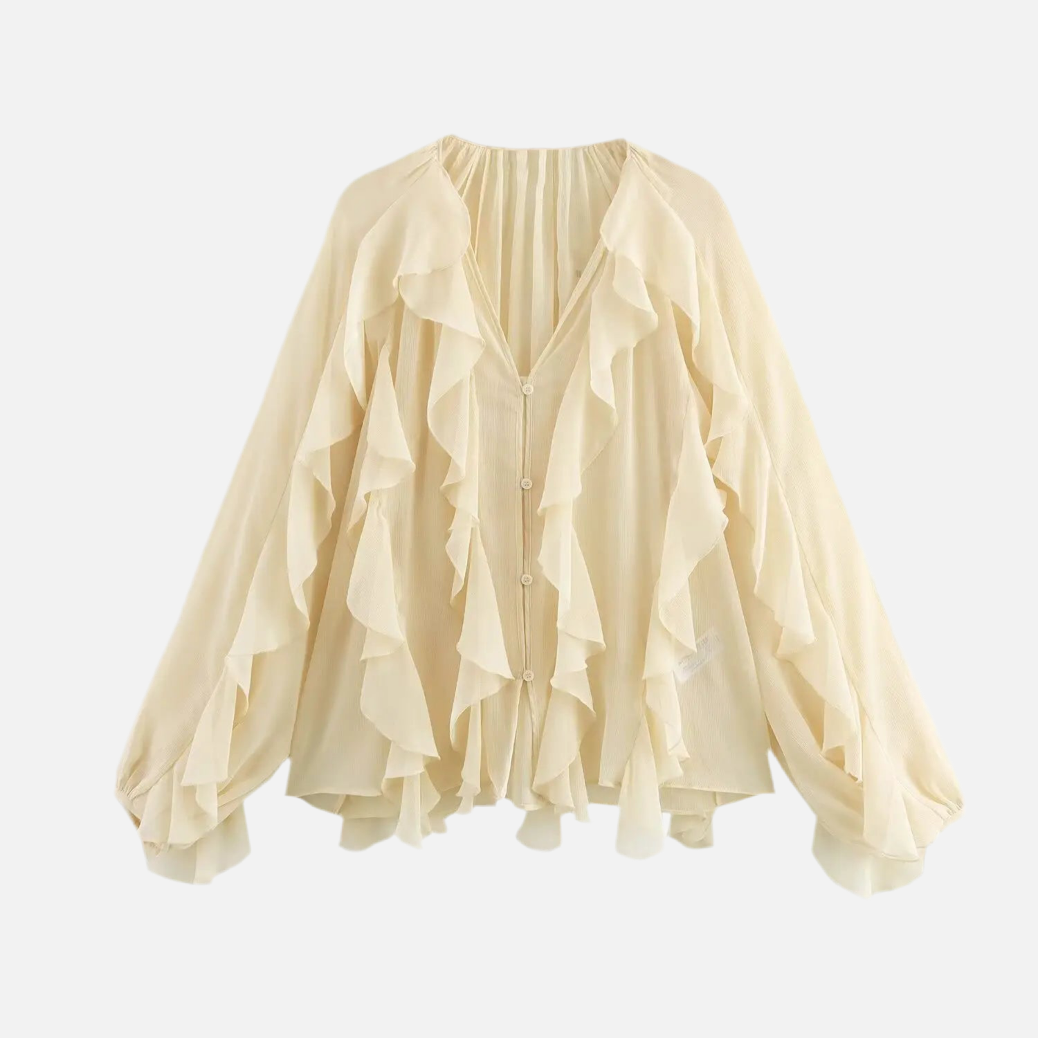 Camisa Elegante Babados Vívian