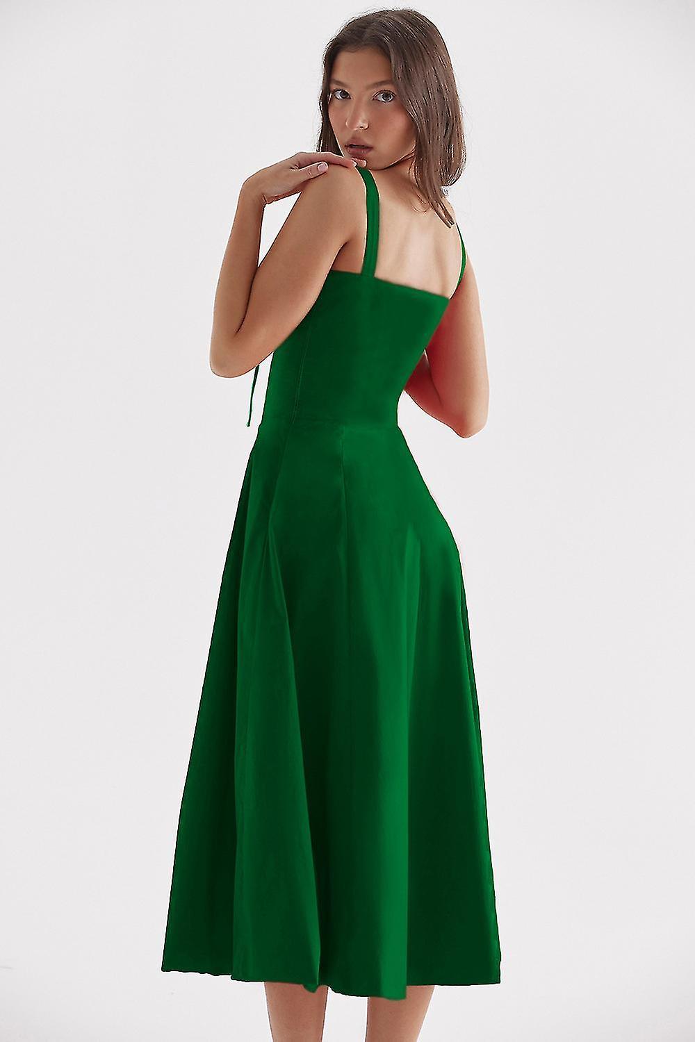 Vestido Médio Alcas Zara