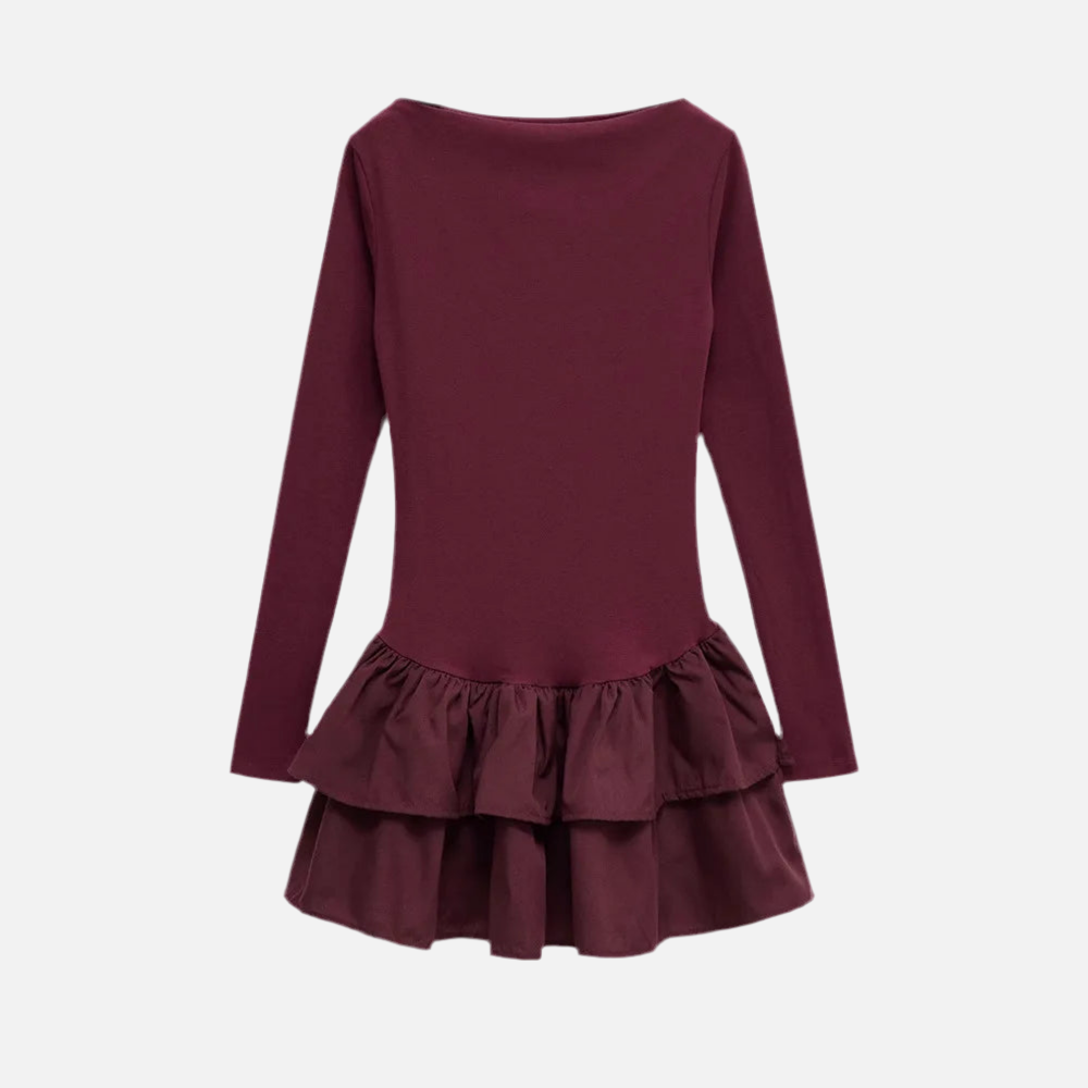 Vestido Elegante Babado Frida