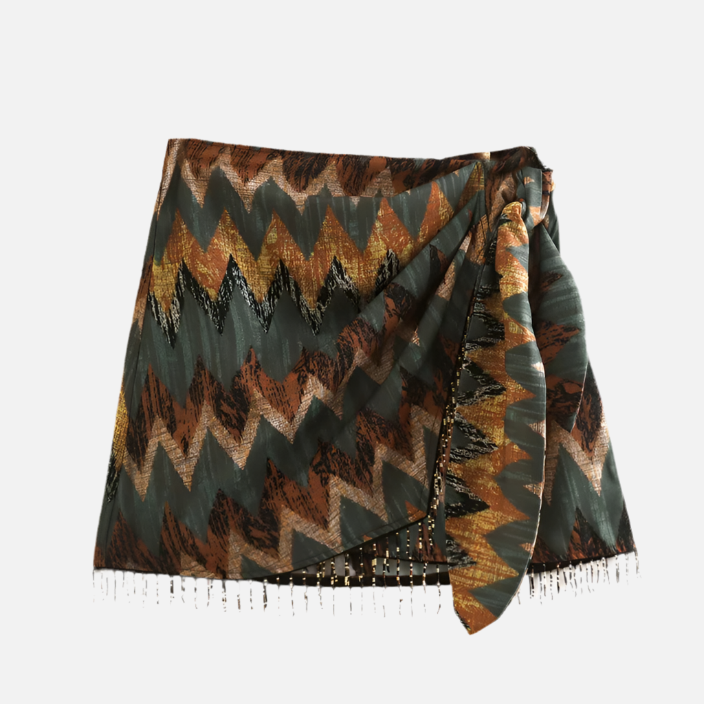 Saia Elegante Estampada Bohemia