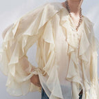 Camisa Elegante Babados Vívian