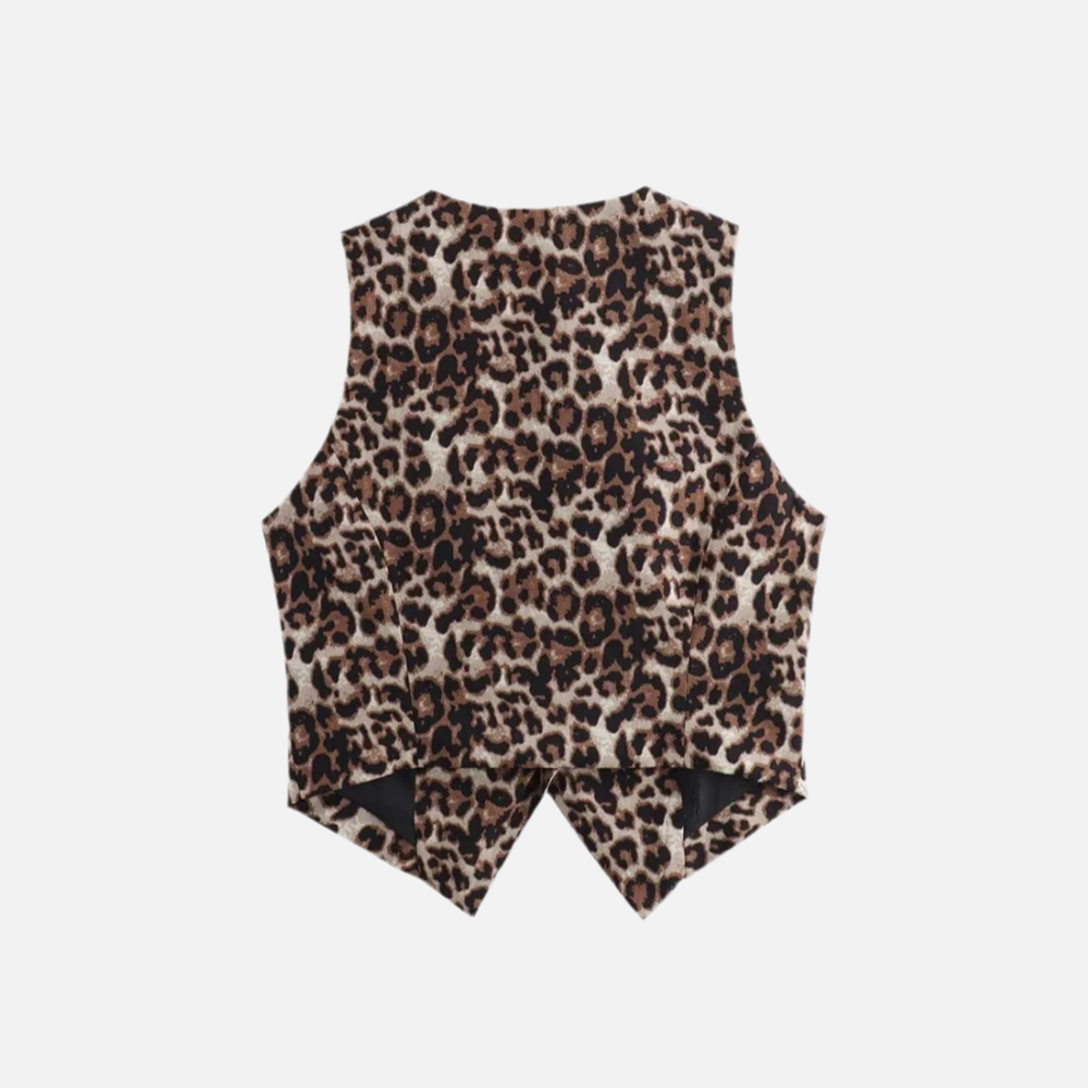 Blusa Elegante Colete Onça
