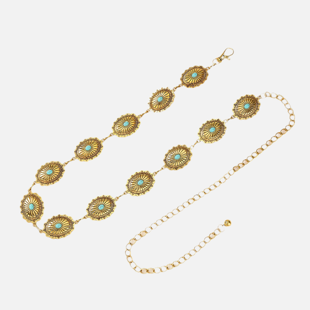 Body Elegante Chain Turquesa