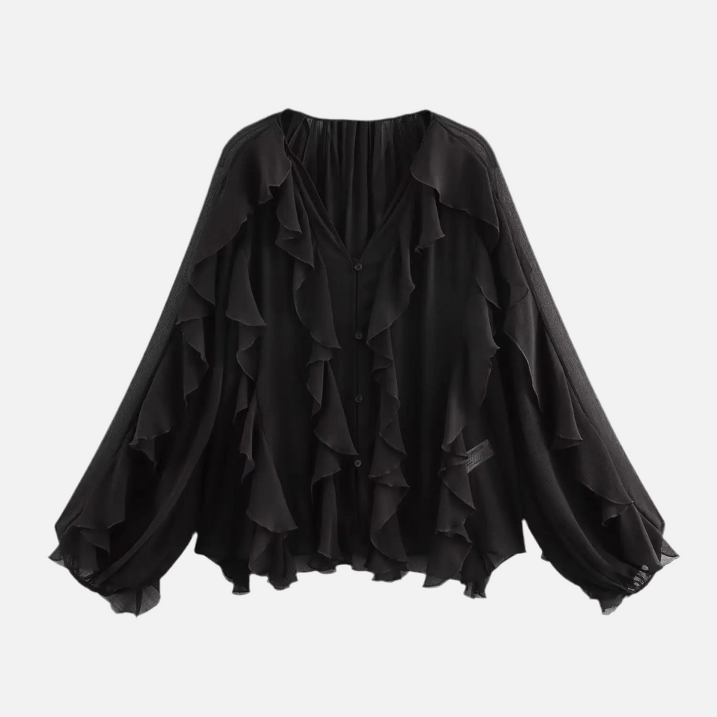 Camisa Elegante Babados Vívian