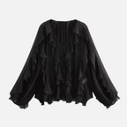 Camisa Elegante Babados Vívian