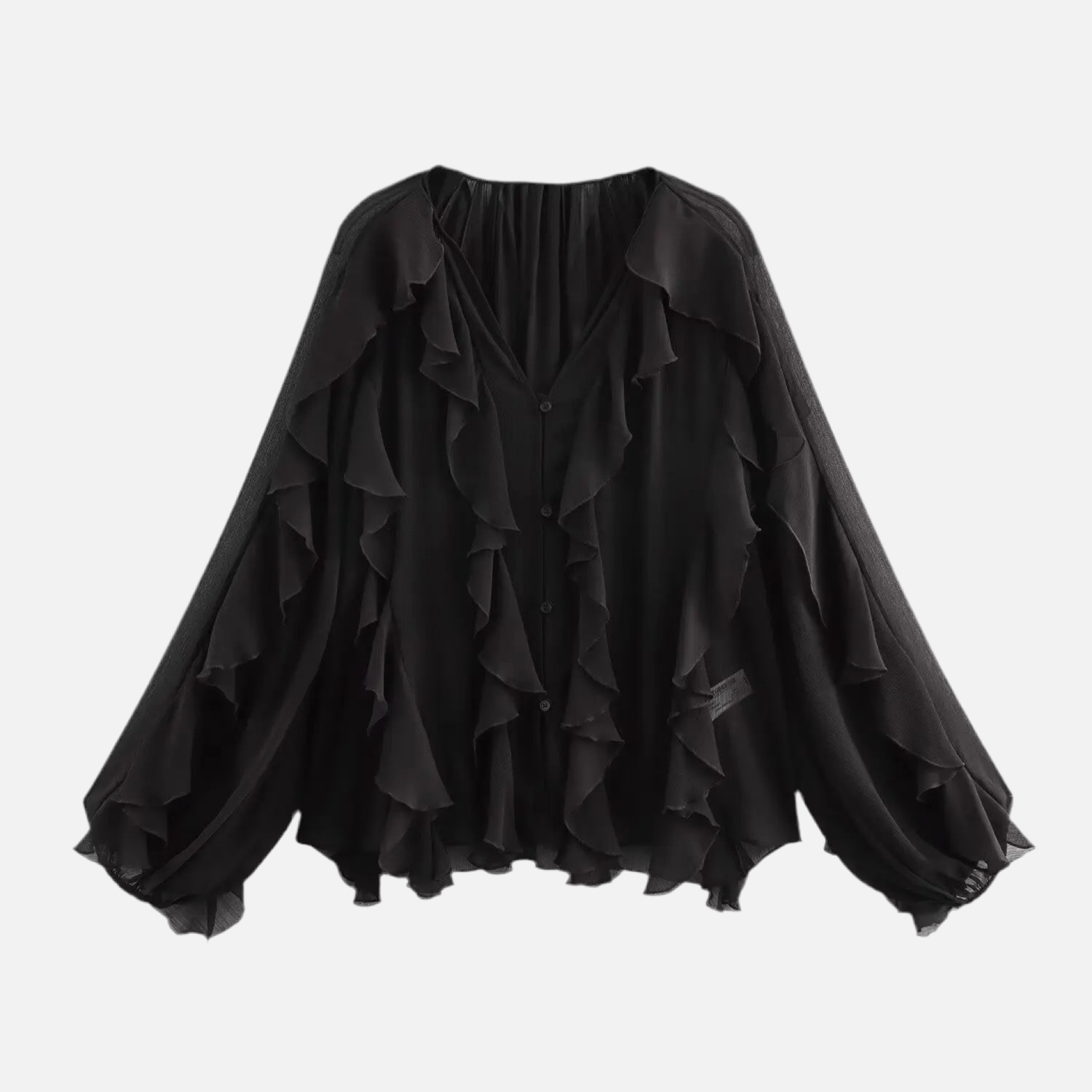 Camisa Elegante Babados Vívian