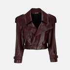 Jaqueta Elegante Couro Marjorie
