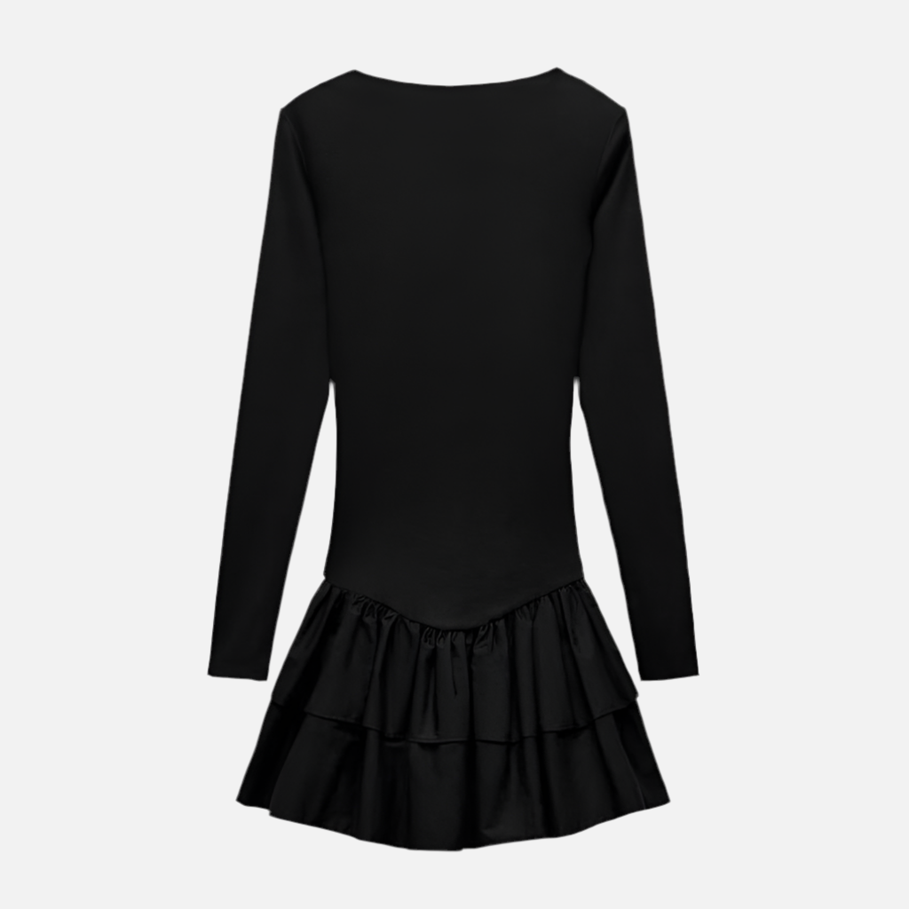 Vestido Elegante Babado Frida