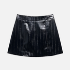 Saia Elegante Couro Iza