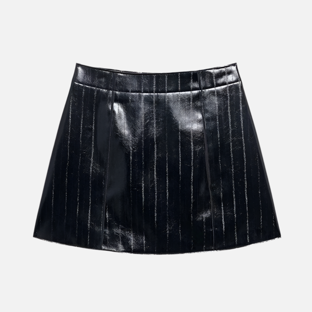 Saia Elegante Couro Iza