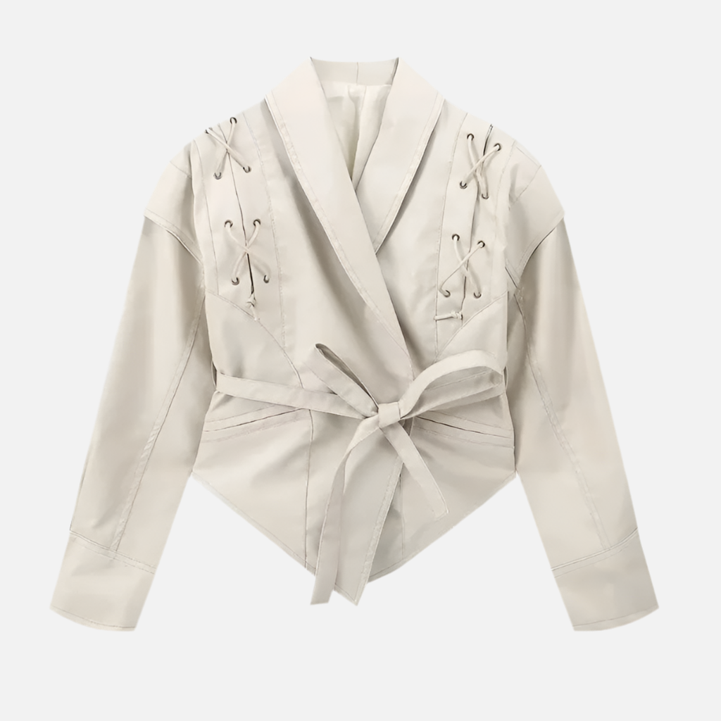 Jaqueta Elegante Couro Francisca