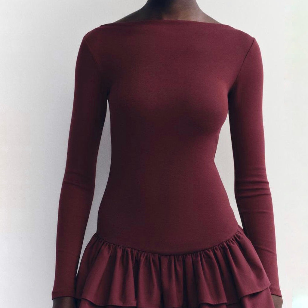 Vestido Elegante Babado Frida