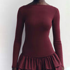 Vestido Elegante Babado Frida