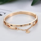 Bracelete Elegante Coração Romano