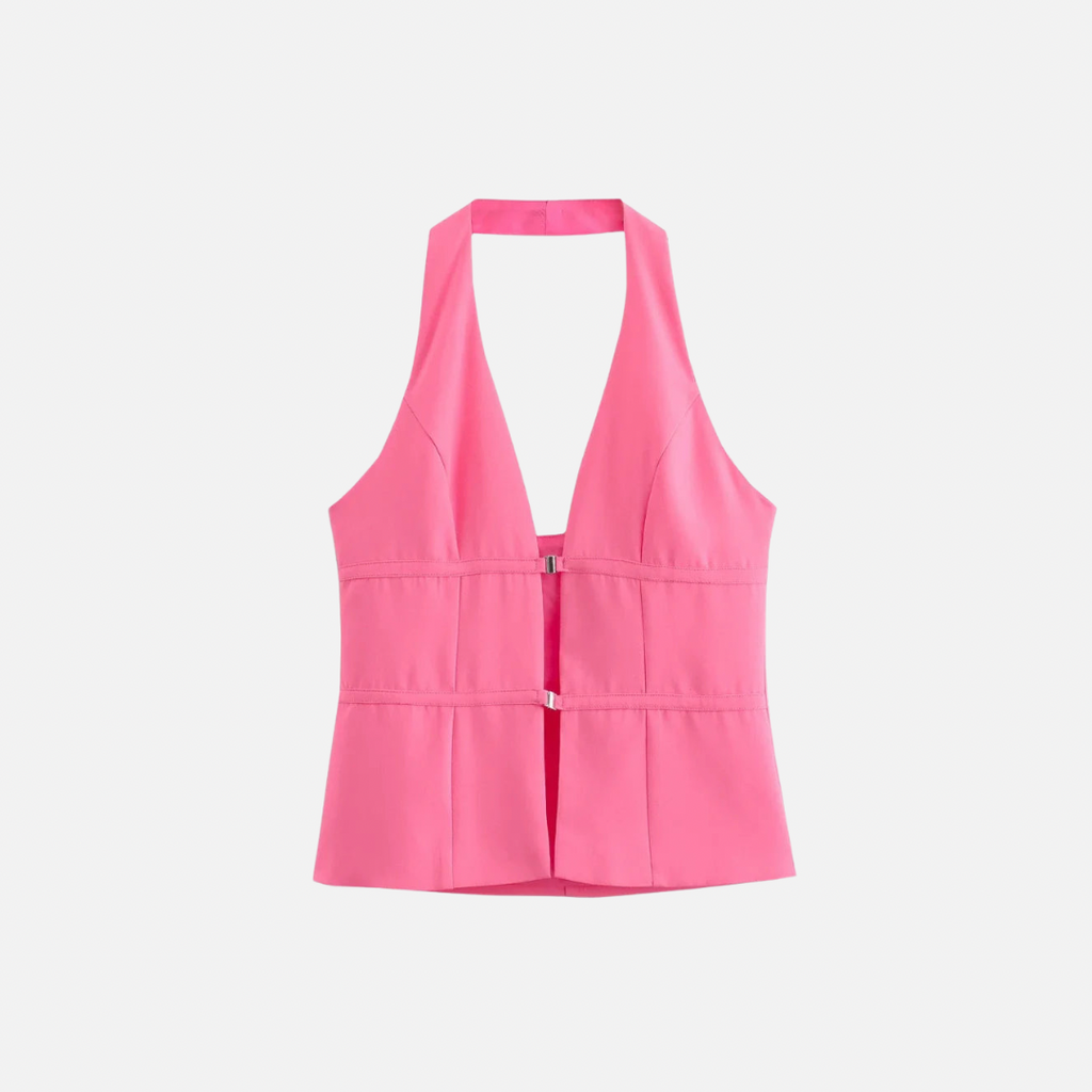 Blusa Elegante Rosa Folia