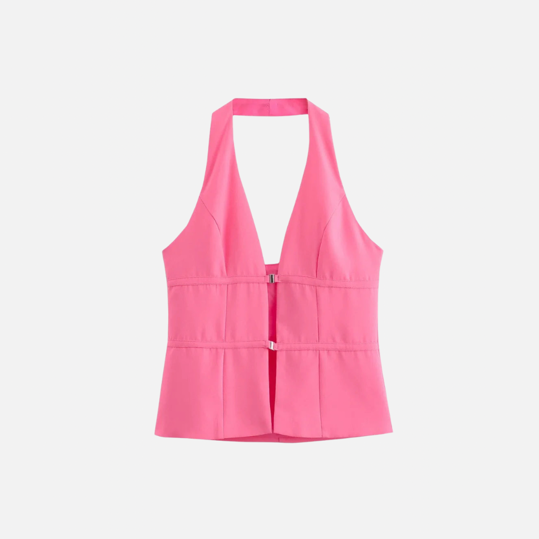 Blusa Elegante Rosa Folia