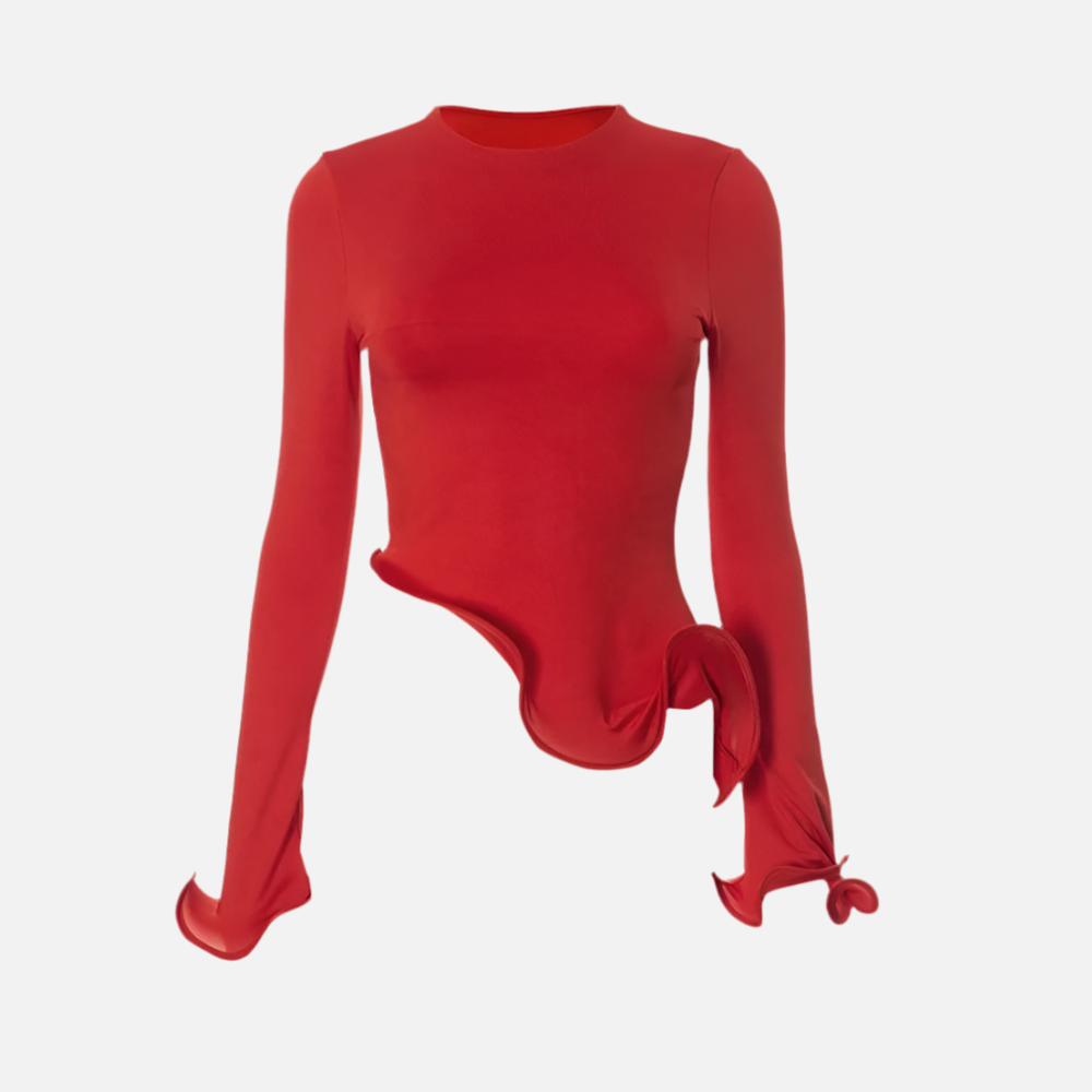 Blusa Elegante Babados Aline