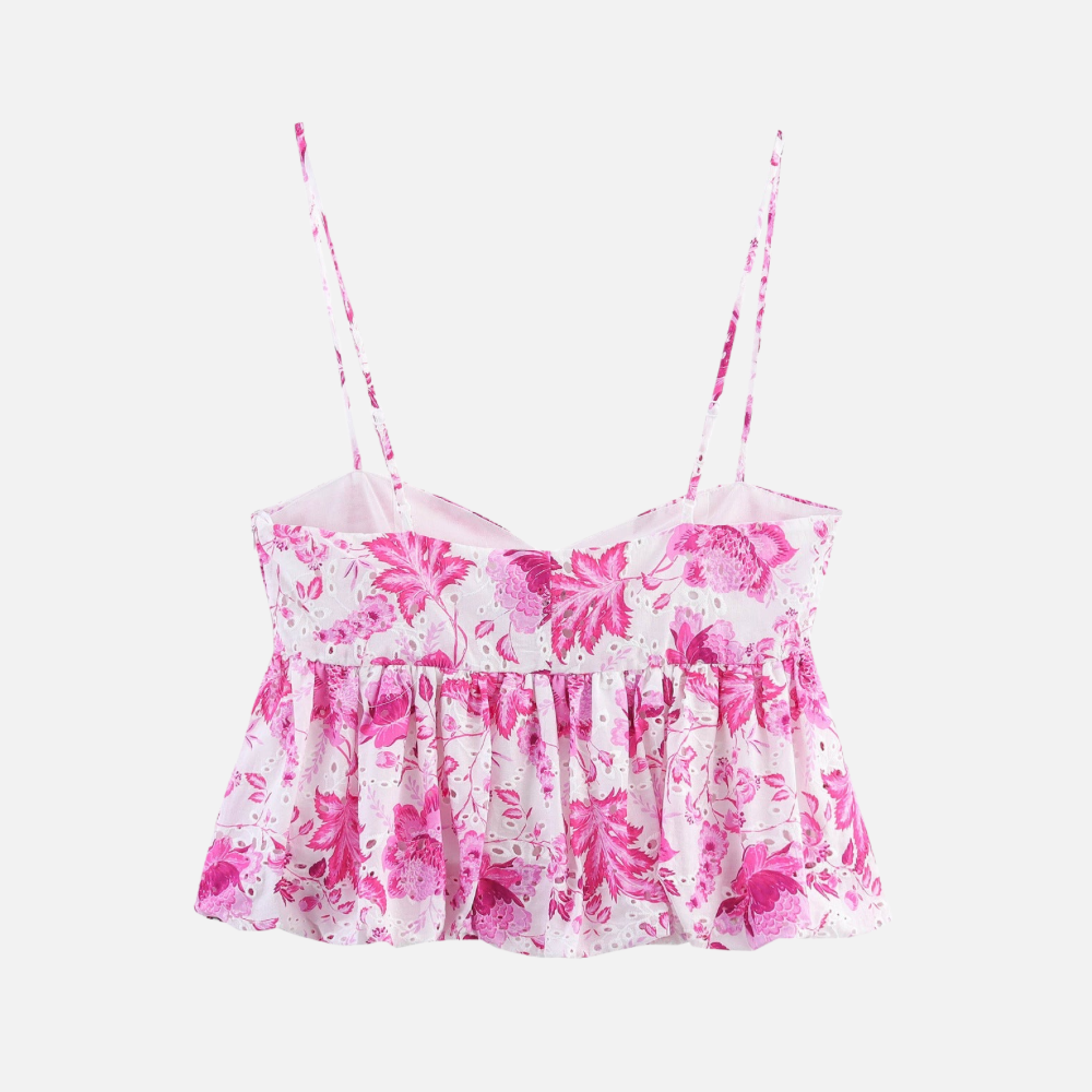 Top Elegante Floral Savana