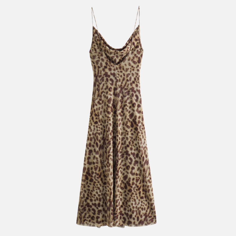 Vestido Elegante Onça Duda