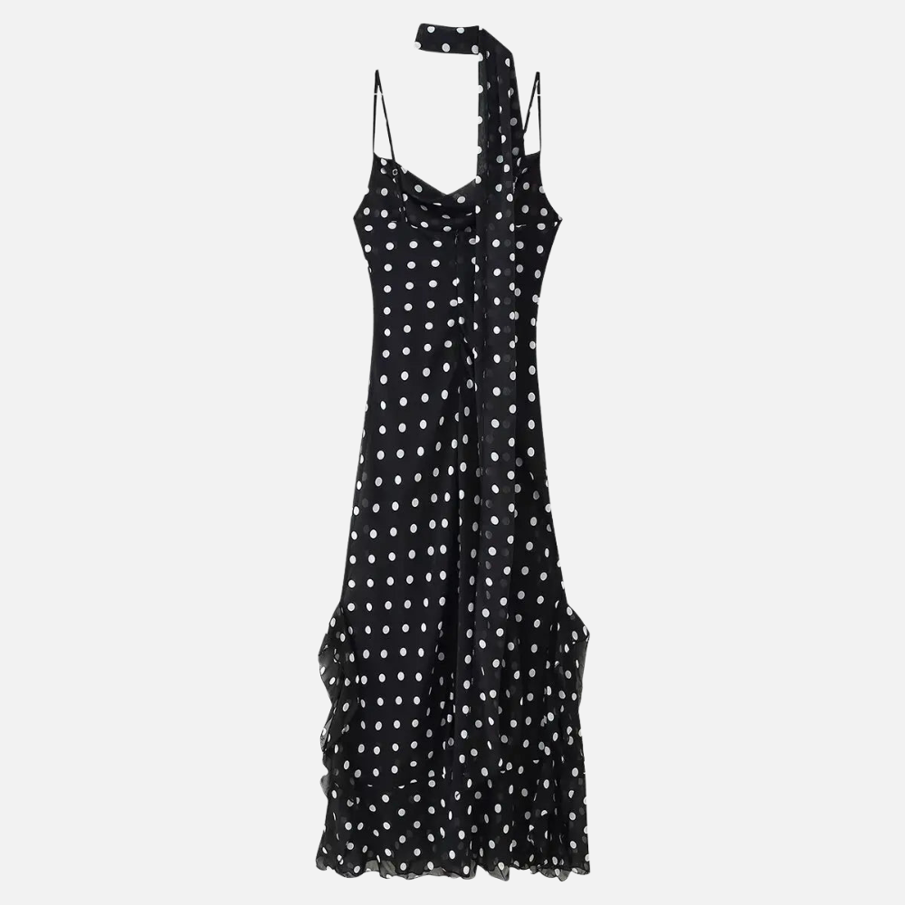 Vestido Elegante Poá Sydney