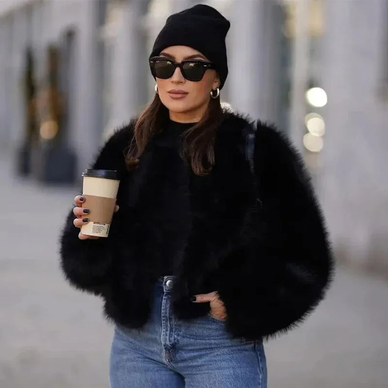 Casaco Elegante Pele Blair